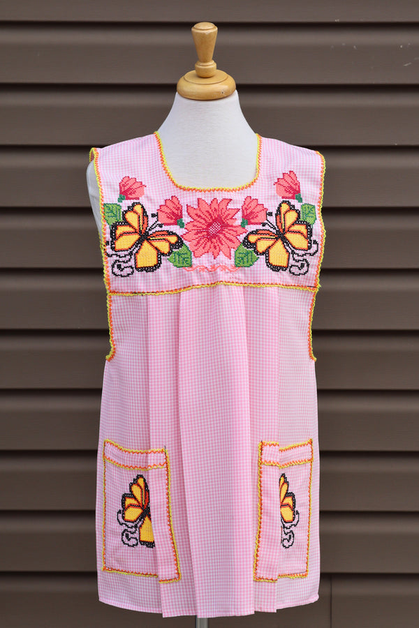 Cross-Stitch Embroidered Aprons