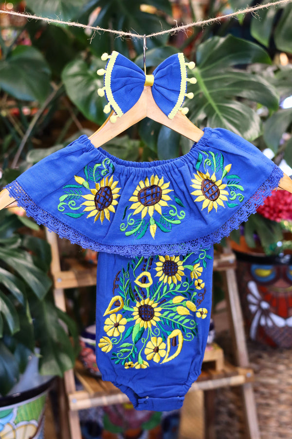 Mexican Sunflower Baby Onesies