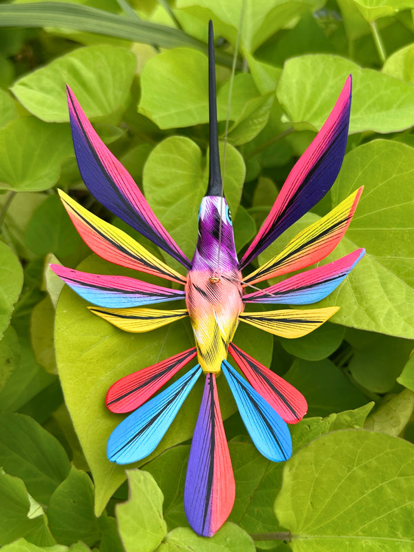 Hand-Carved Alebrije Hummingbird — No. 15