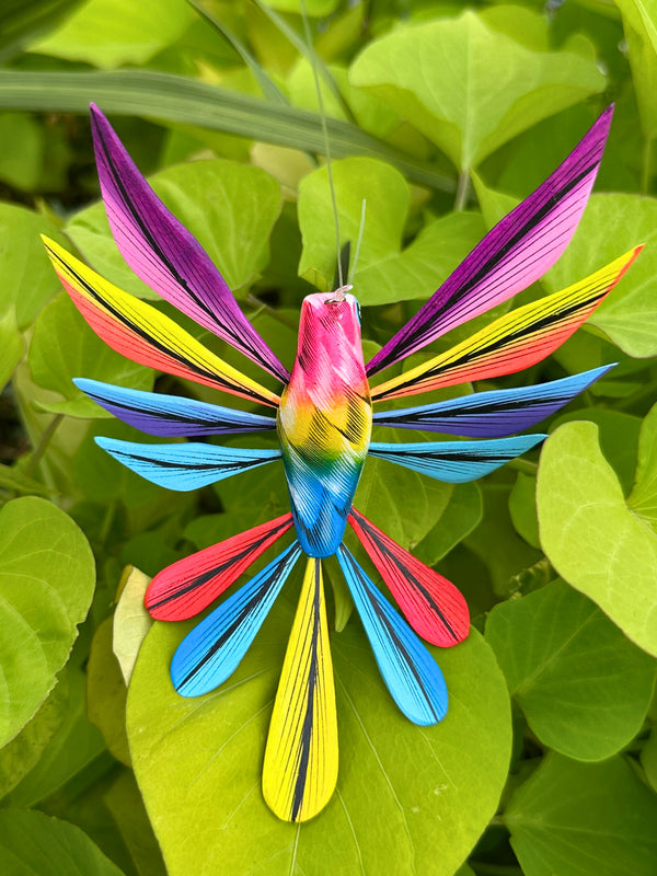 Hand-Carved Alebrije Hummingbird — No. 17