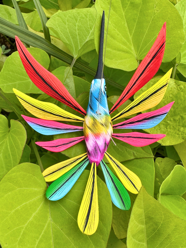 Hand-Carved Alebrije Hummingbird — No. 19
