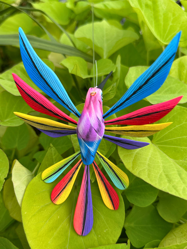 Hand-Carved Alebrije Hummingbird — No. 24