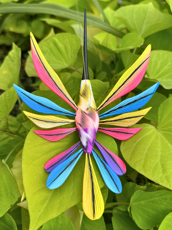 Hand-Carved Alebrije Hummingbird — No. 27