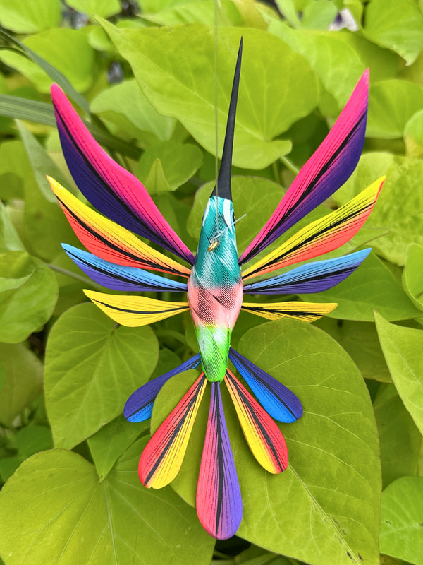 Hand-Carved Alebrije Hummingbird — No. 29