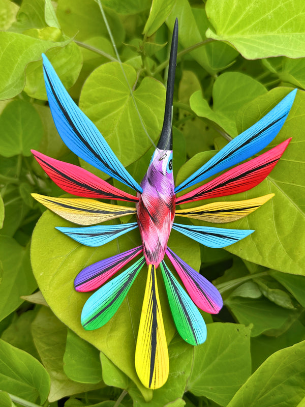 Hand-Carved Alebrije Hummingbird — No. 30