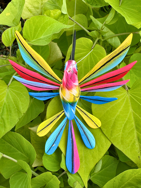 Hand-Carved Alebrije Hummingbird — No. 44