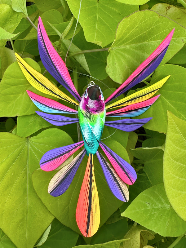 Hand-Carved Alebrije Hummingbird — No. 46