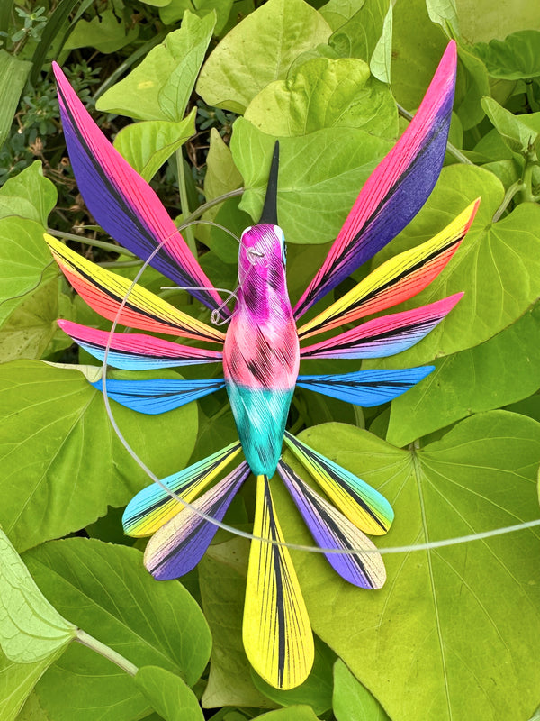 Hand-Carved Alebrije Hummingbird — No. 47