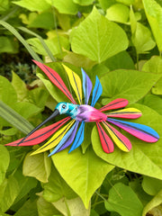 Hand-Carved Alebrije Hummingbird — No. 01