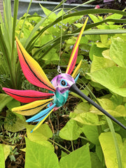 Hand-Carved Alebrije Hummingbird — No. 02