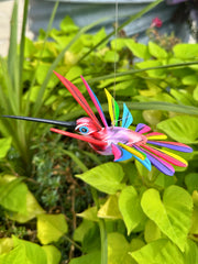 Hand-Carved Alebrije Hummingbird — No. 09
