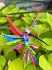 Hand-Carved Alebrije Hummingbird — No. 12