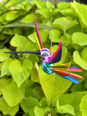 Hand-Carved Alebrije Hummingbird — No. 18