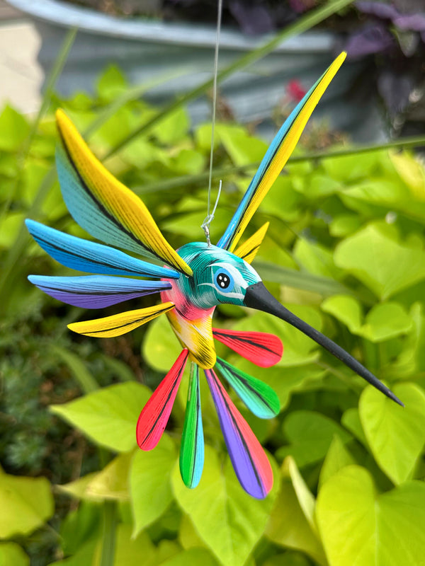 Hand-Carved Alebrije Hummingbird — No. 23