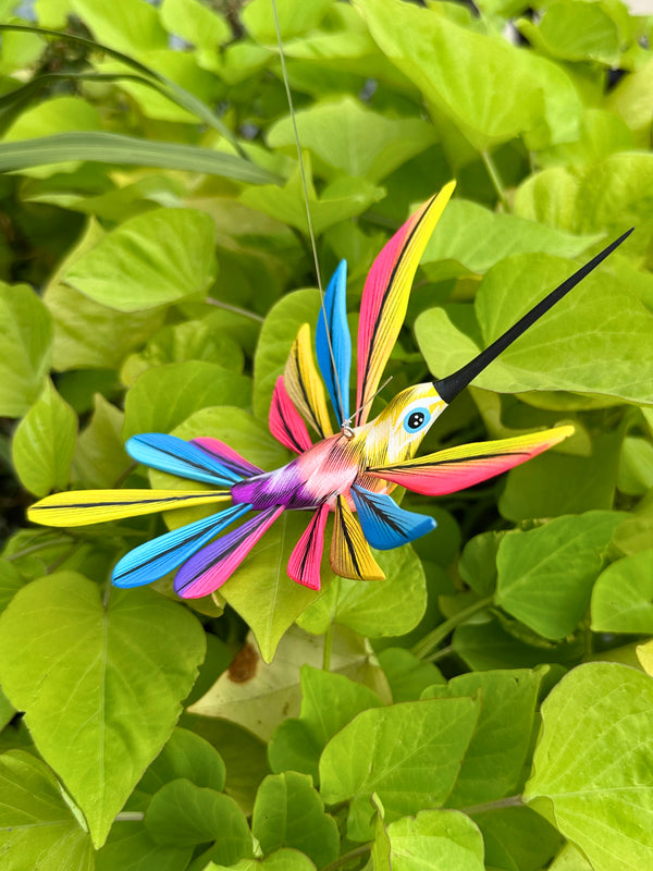Hand-Carved Alebrije Hummingbird — No. 27