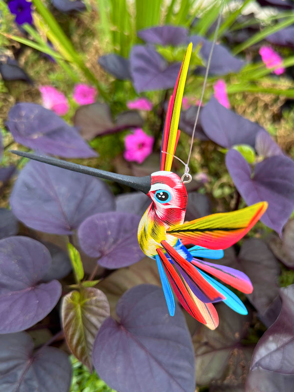 Hand-Carved Alebrije Hummingbird — No. 31