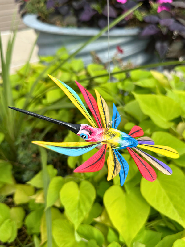 Hand-Carved Alebrije Hummingbird — No. 33