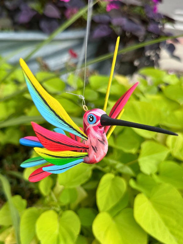 Hand-Carved Alebrije Hummingbird — No. 35