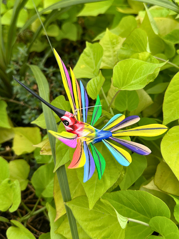 Hand-Carved Alebrije Hummingbird — No. 39