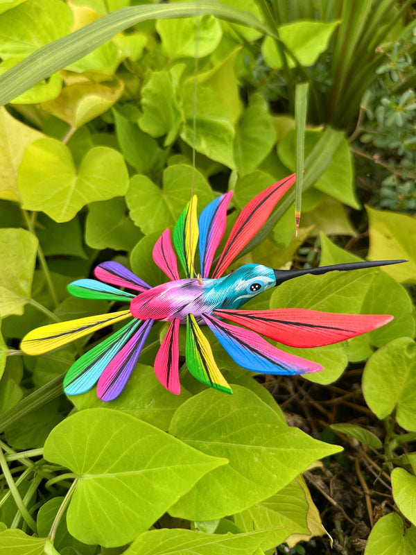 Hand-Carved Alebrije Hummingbird — No. 41