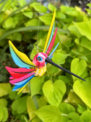 Hand-Carved Alebrije Hummingbird — No. 44
