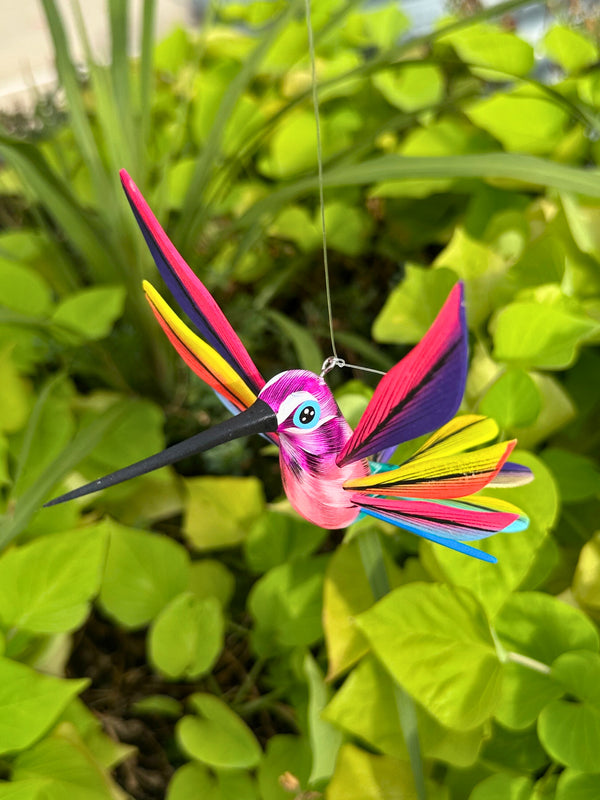 Hand-Carved Alebrije Hummingbird — No. 47